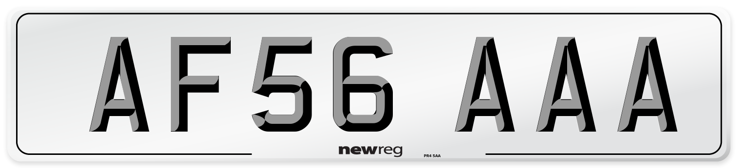 AF56 AAA Number Plate from New Reg